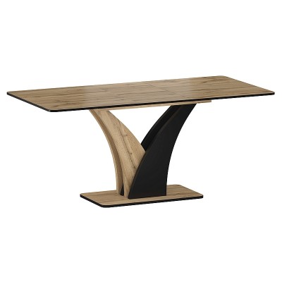 Стол обеденный SIGNAL VENTO дуб артизан/черный 120-160/68